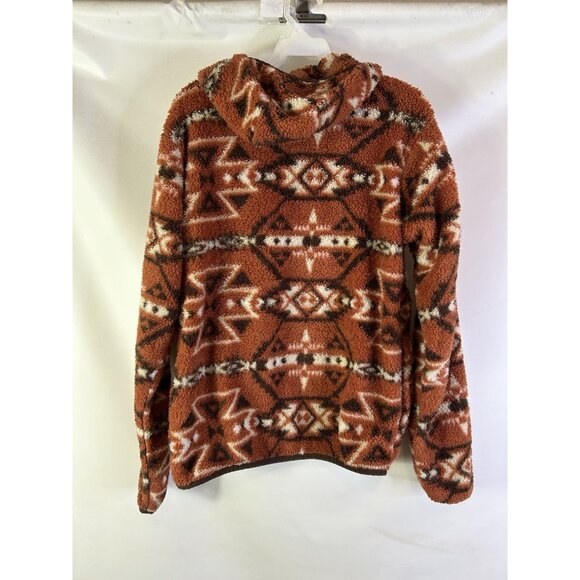 Ariat Rainbow Navajo Western Fleece Hooded 1/2 Zip Jacket - Picture 6 of 7